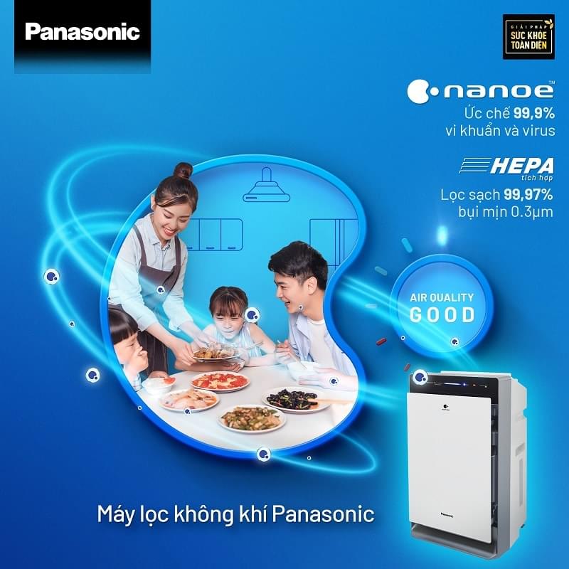Máy lọc không khí và tạo ẩm Panasonic giúp môi trường sống an toàn và thoải mái nhất