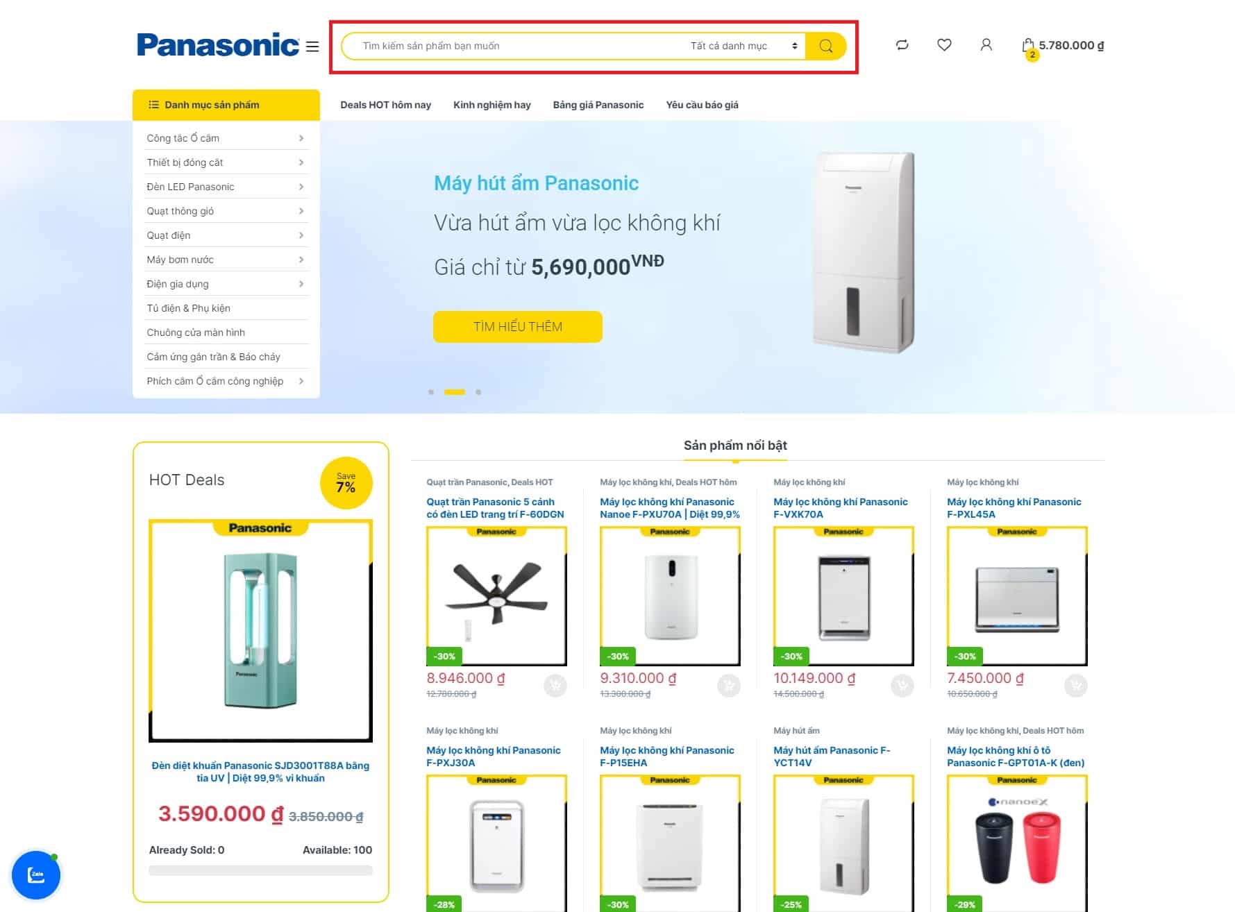 Hướng dẫn mua hàng tại thietbidiennanoco.vn