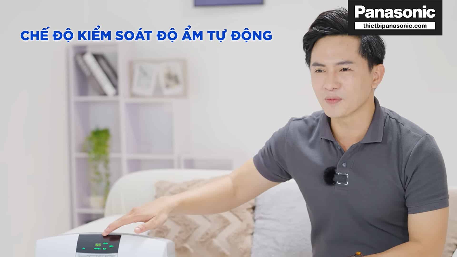 Máy hút ẩm Panasonic F-YCT17V được trang bị khả năng kiểm soát độ ẩm tự động