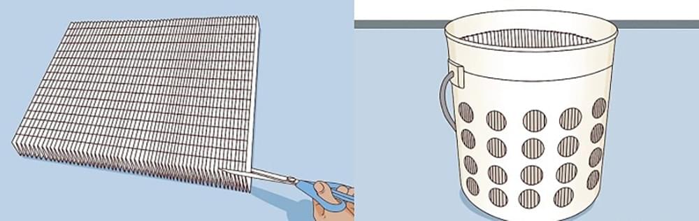 Tự làm máy lọc không khí bằng xô nhựa