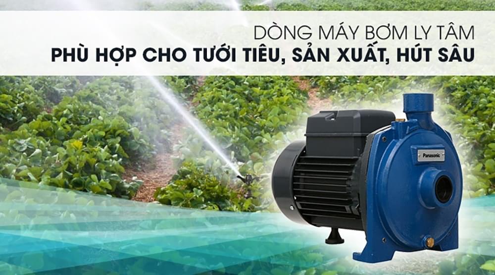 Máy bơm nước 2 ngựa Panasonic GP-20HCN1SVN là dòng bơm ly tâm phù hợp cho tưới tiêu, sản xuất