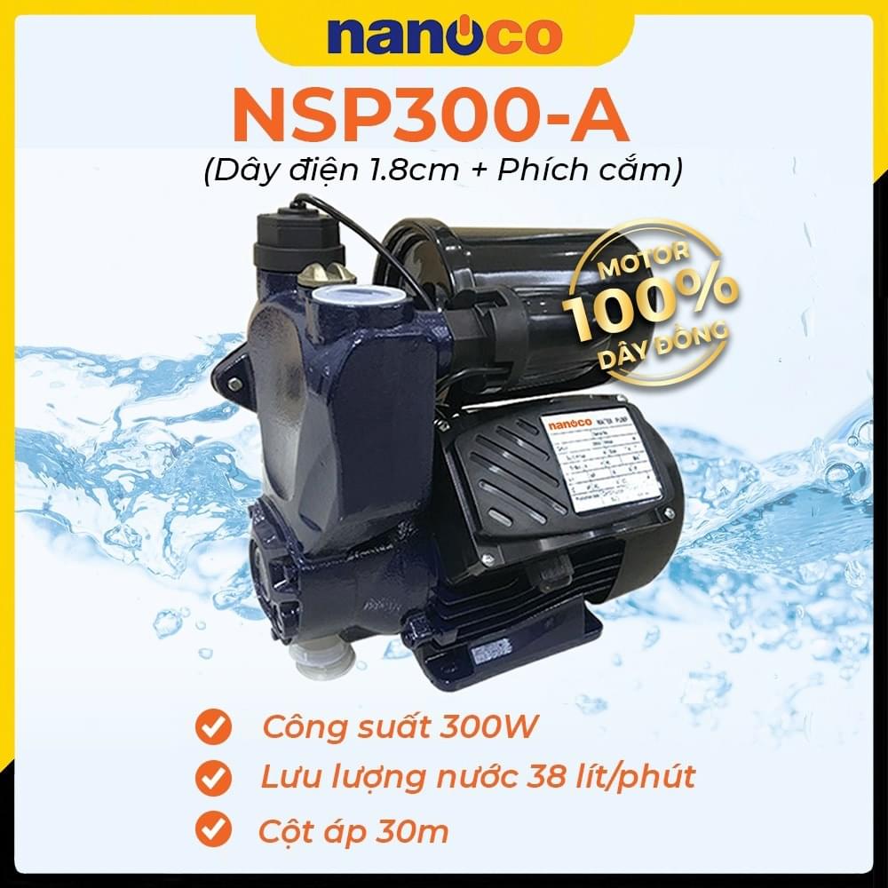 Ưu điểm nổi bật của Máy bơm tăng áp Nanoco 300W NSP300-A