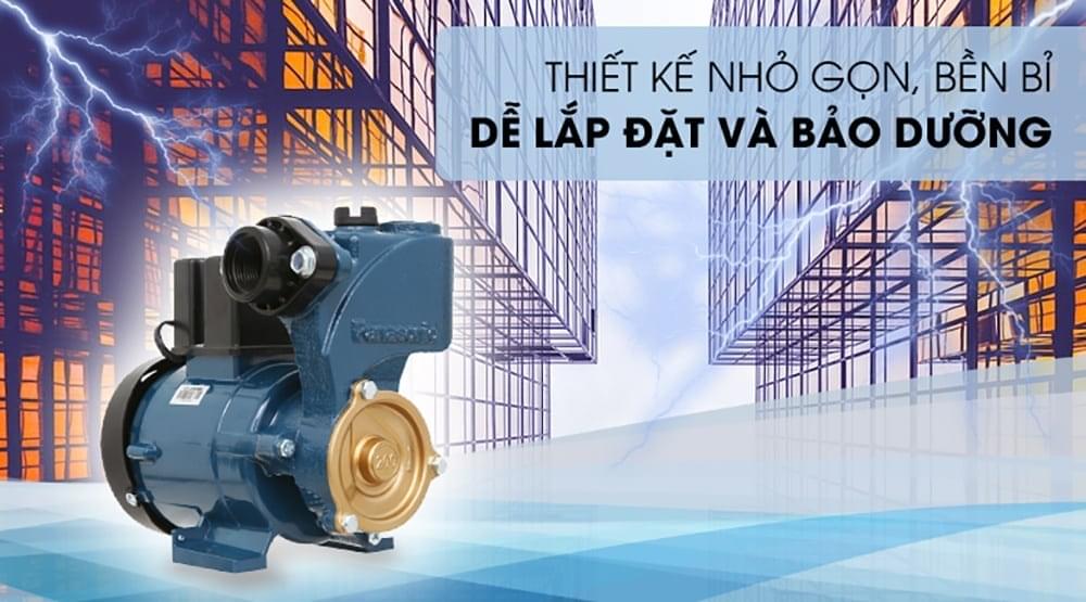Máy bơm đẩy cao Panasonic GP-200JXK-NV5 có thiết kế nhỏ gọn, dễ dàng sử dụng cũng như bảo trì