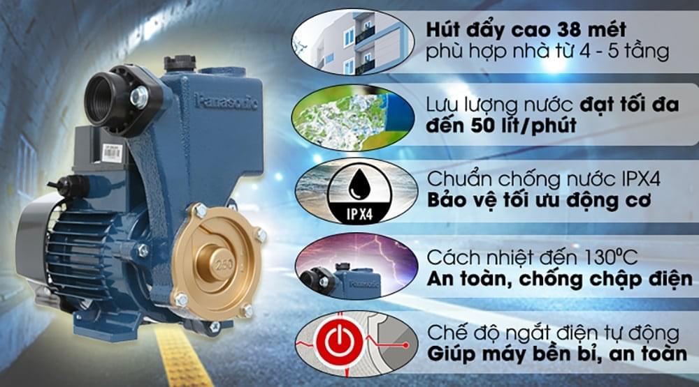 Những ưu điểm nổi bật của Máy bơm Panasonic 250W GP-250JXK-SV5