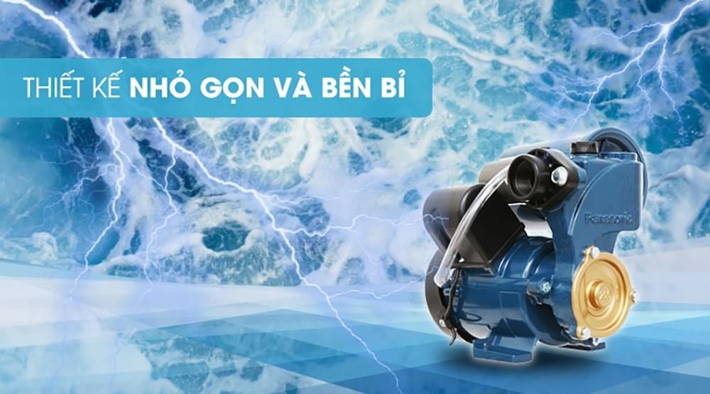 Máy bơm áp Panasonic 200W A-200JAK có thiết kế nhỏ gọn, dễ sử dụng