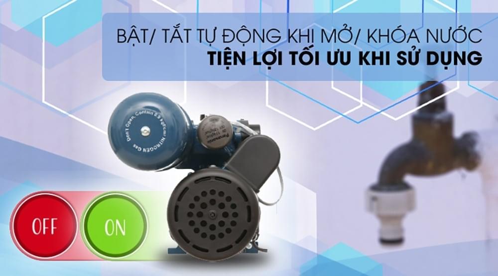 Bơm tăng áp Panasonic 200W A-200JAK có khả năng tự động bật/tắt khi mở/đóng khóa nước