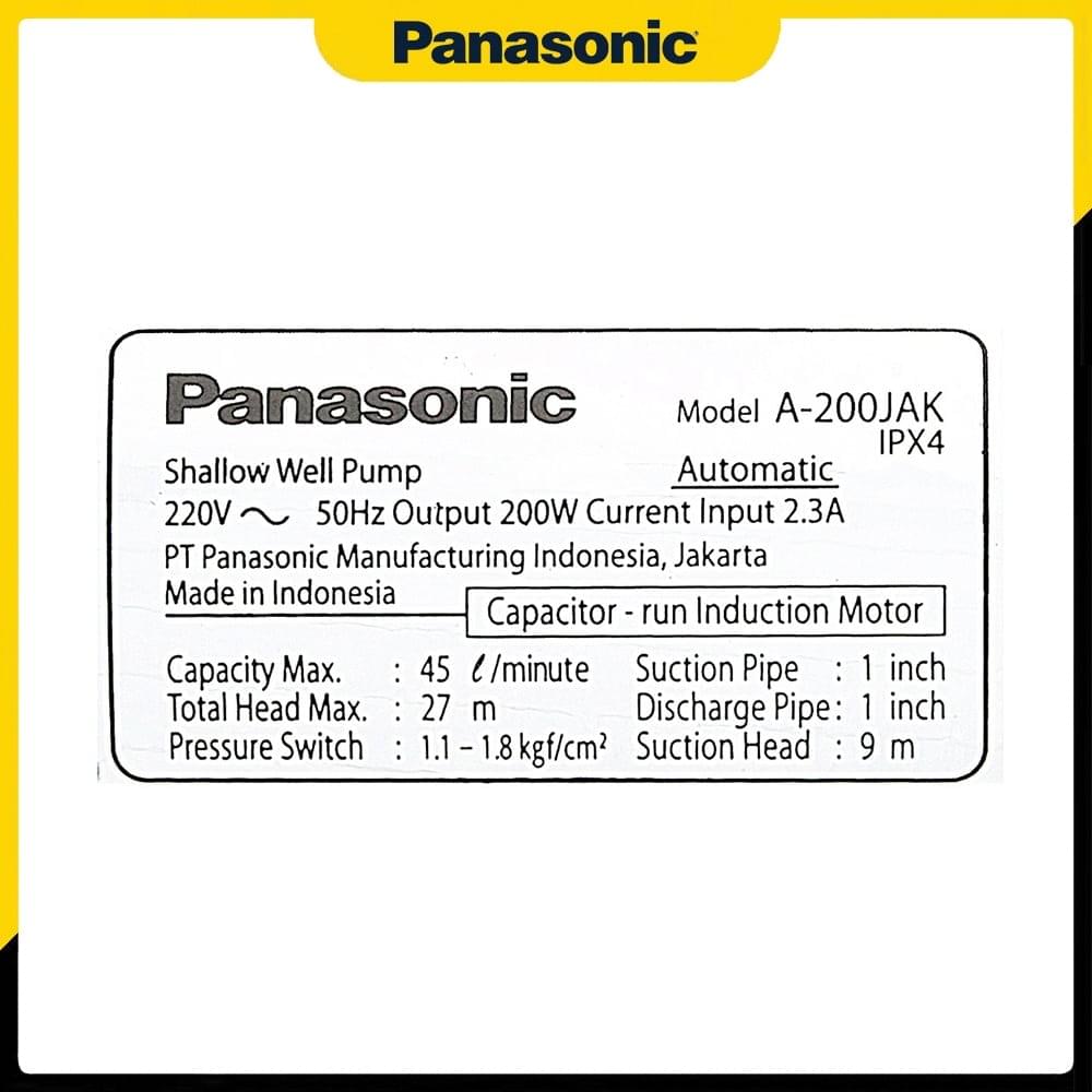 Tem sản phẩm của Máy bơm Panasonic A-200JAK