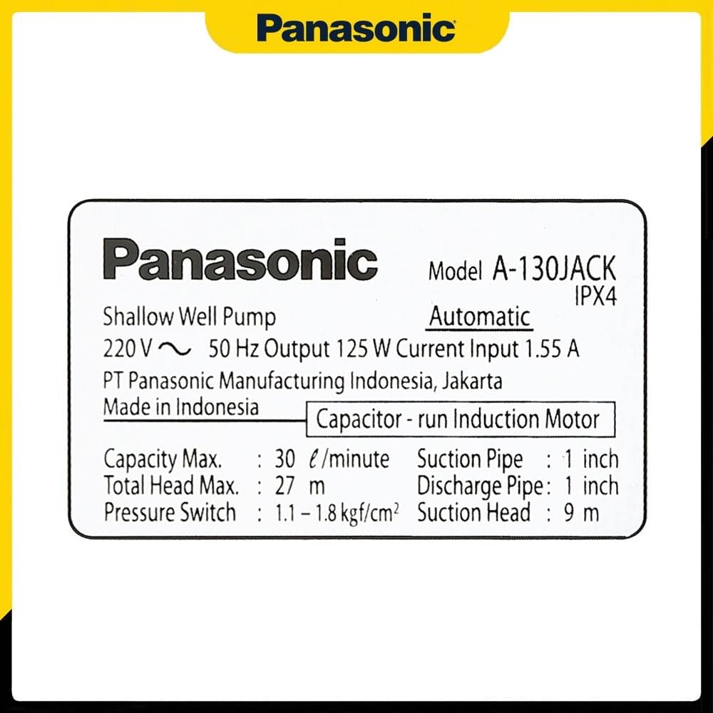 Tem thông số của Máy bơm nước tăng áp Panasonic A-130JACK