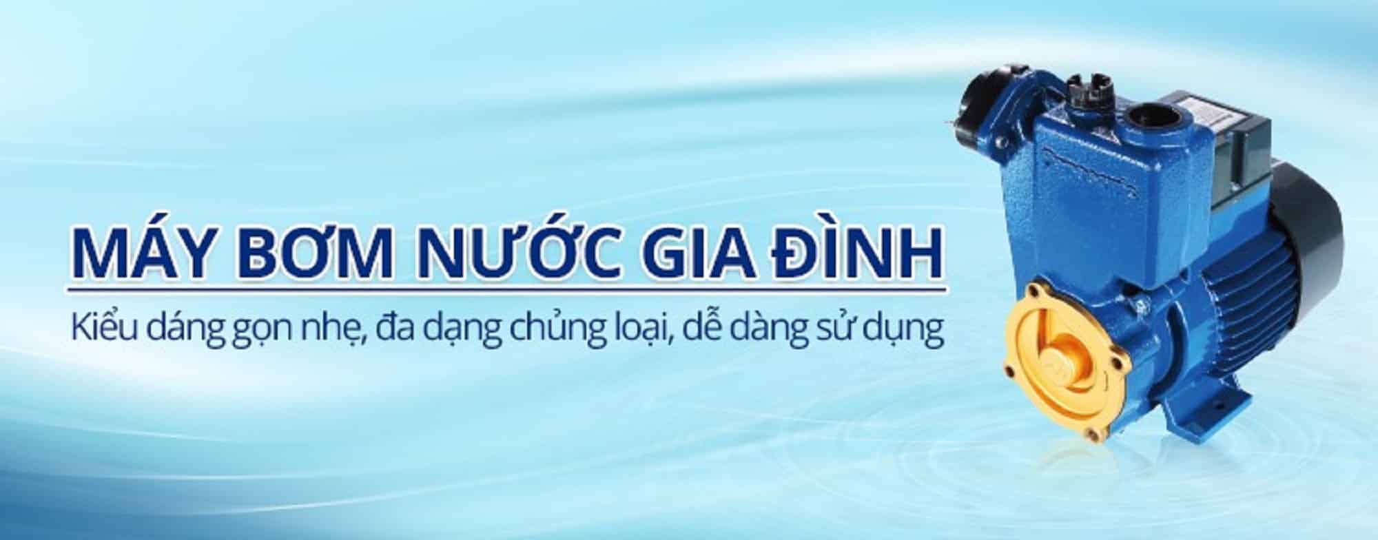 Máy bơm nước gia đình Panasonic có kiểu dáng nhỏ gọn, dễ dàng sử dụng