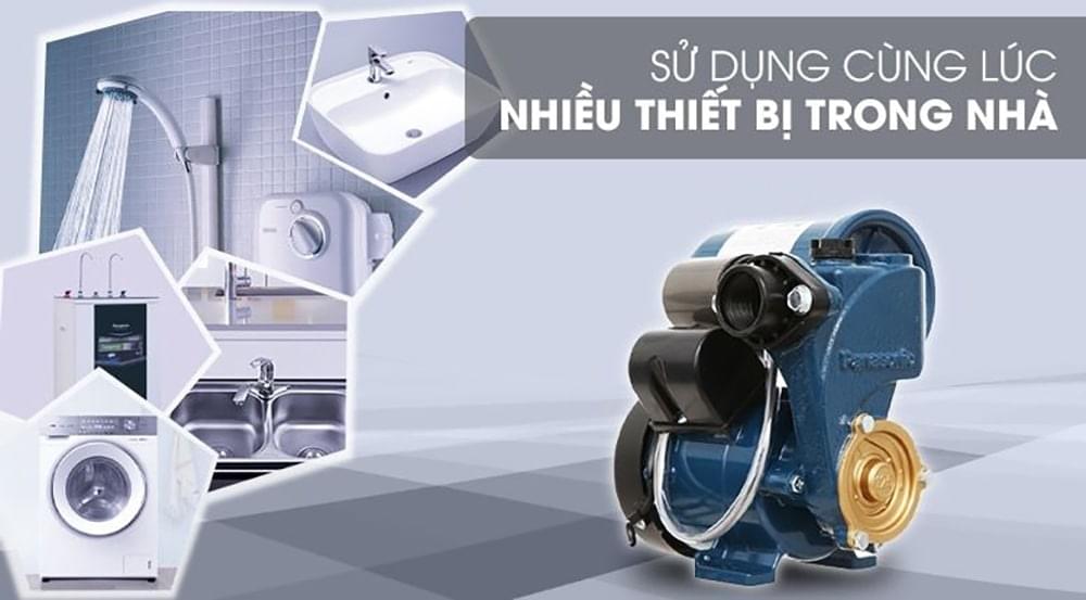 Bơm tăng áp Panasonic có kích thước nhỏ gọn được ứng dụng nhiều trong các hộ gia đinhg