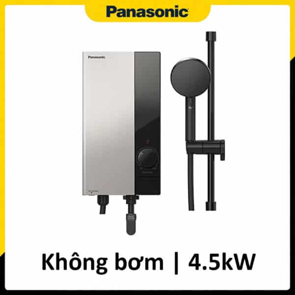 Ngoại hình của Máy nước nóng trực tiếp Panasonic DH-4US1VS màu bạc không có bơm trợ lực