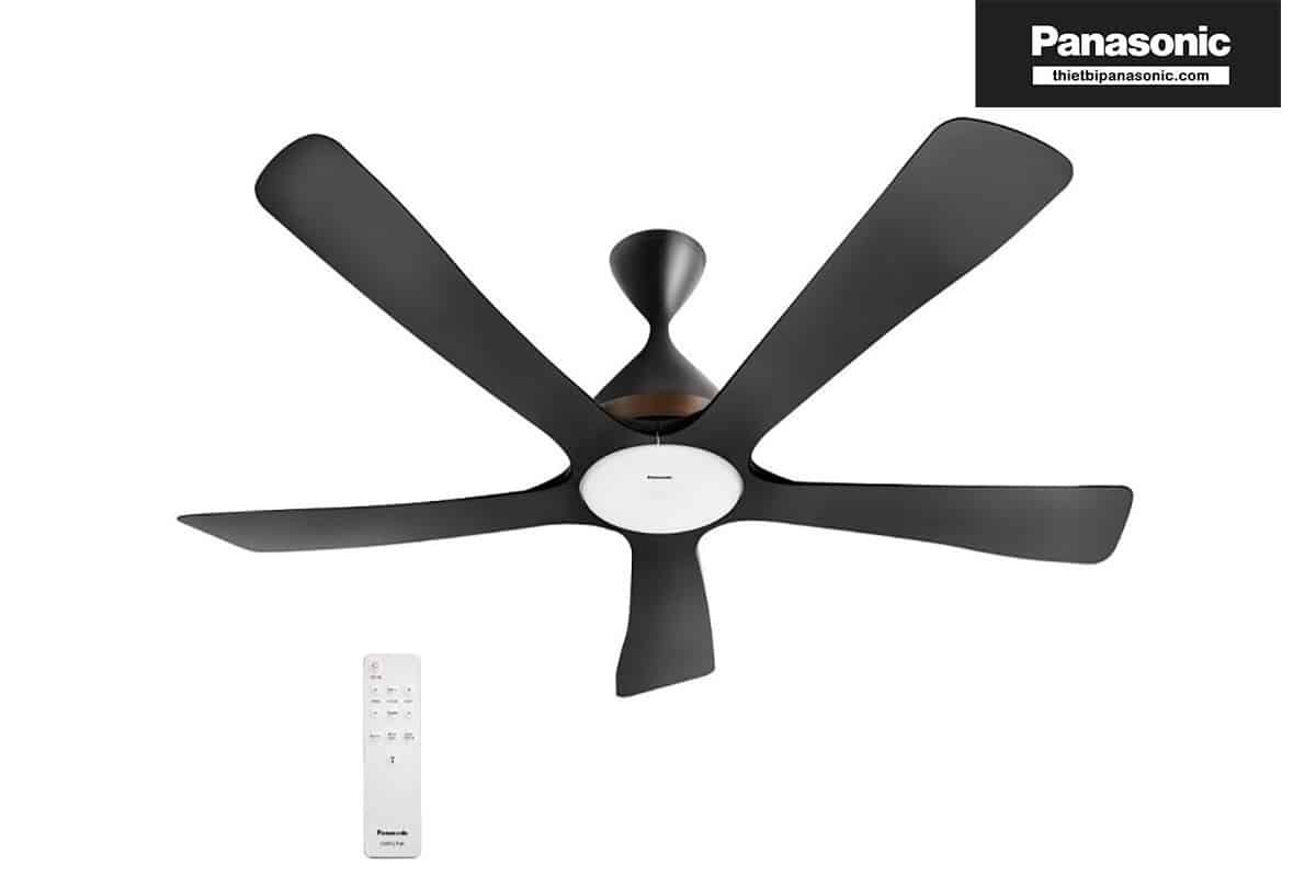 Mẫu quạt trần 5 cánh Panasonic có đèn LED