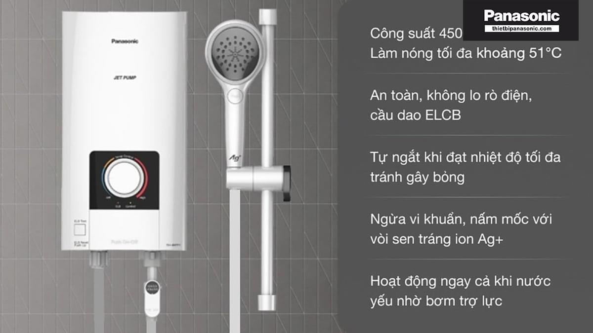 Những ưu điểm nổi bật của Máy nước nóng Panasonic DH-4NTP1VM