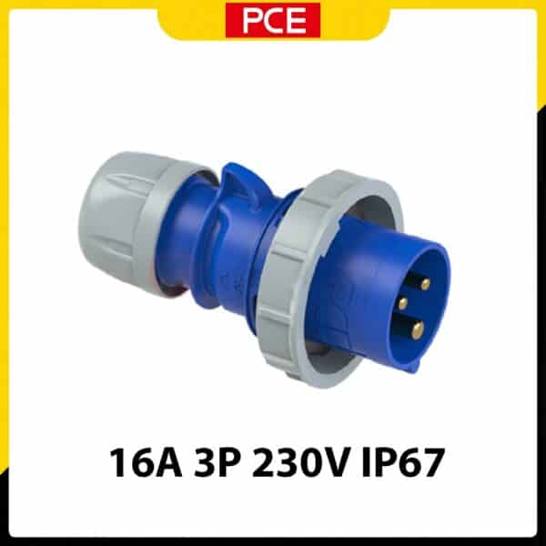 Phích cắm công nghiệp IP67 PCE F0132-6 16A
