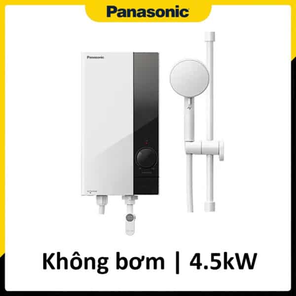 Ngoại hình của Máy nước nóng trực tiếp Panasonic DH-4US1VW màu trắng không có bơm trợ lực