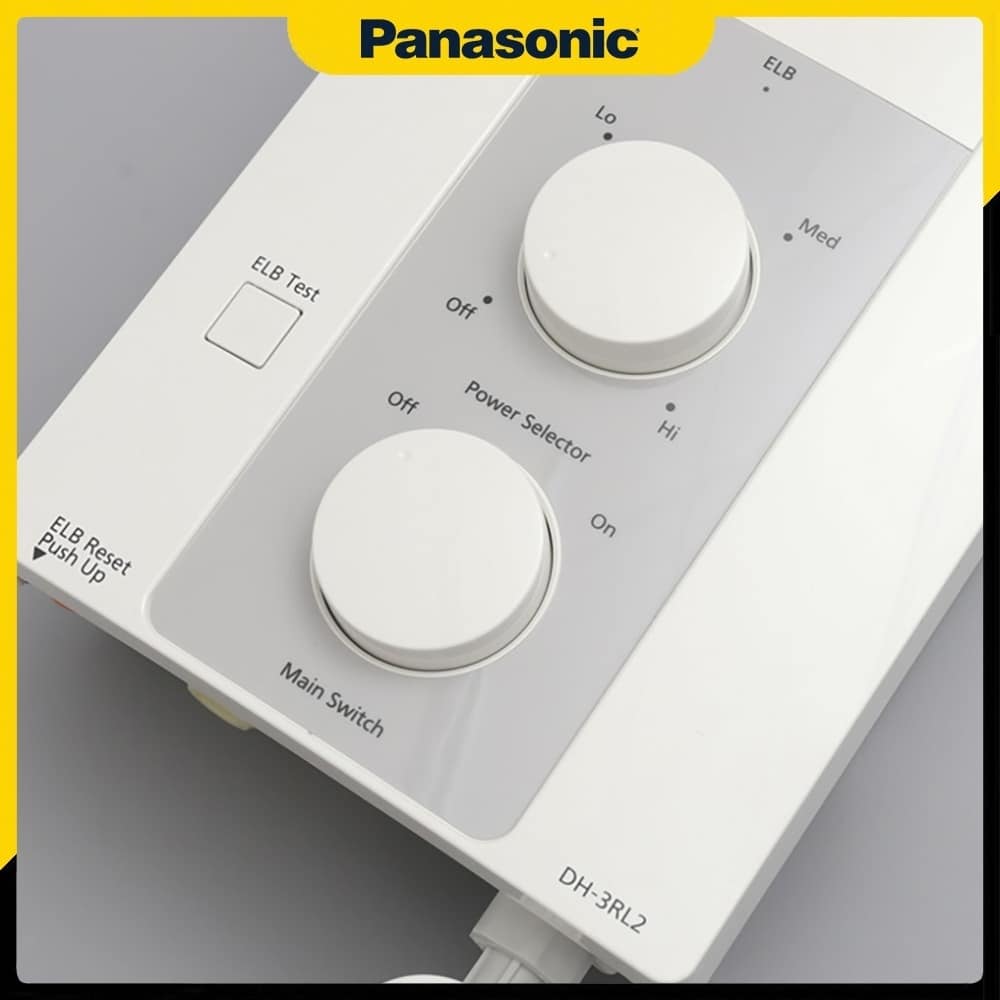2 núm vặn điều chỉnh nhiệt độ và chế độ vòi sen của Máy tắm nước nóng Panasonic DH-3RL2VH