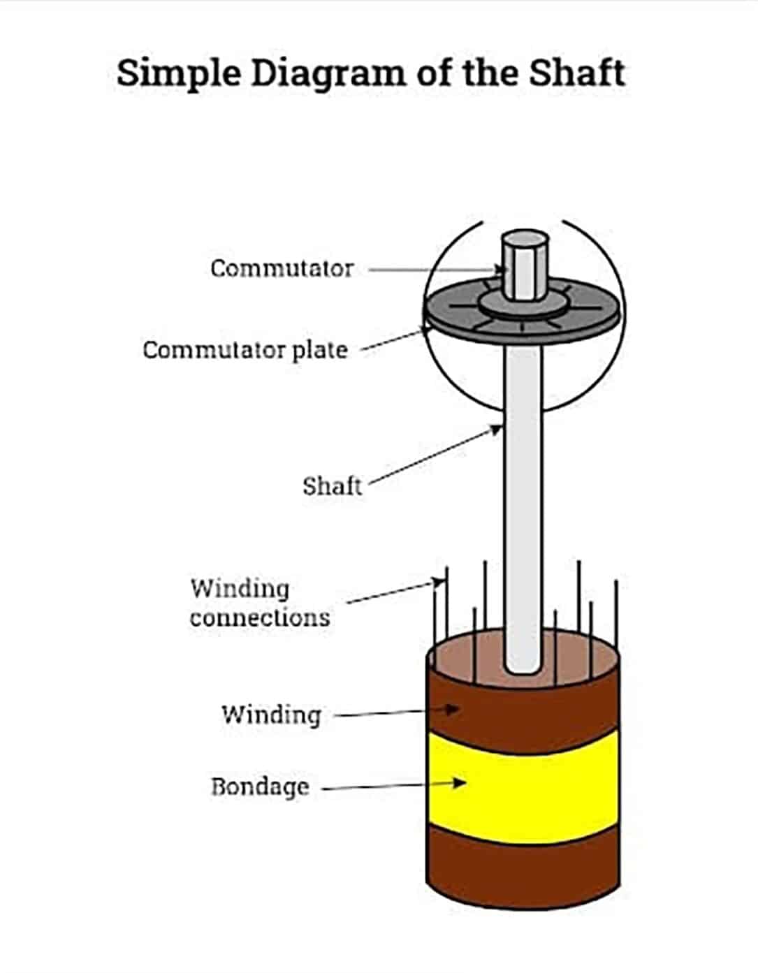 Trục của động cơ DC