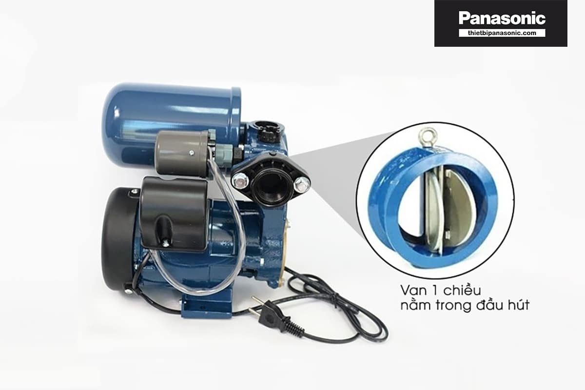 Máy bơm không lên nước do Van 1 chiều của đường ống hút không khí không kín