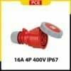 F2142-6 - Ổ cắm nối PCE kín nước 16A 4P 400V 6H IP67