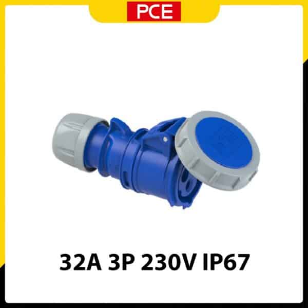 F2232-6 - Ổ cắm nối PCE kín nước 32A 3P 230V 6H IP67