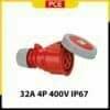 F2242-6 - Ổ cắm nối PCE kín nước 32A 4P 400V 6H IP67