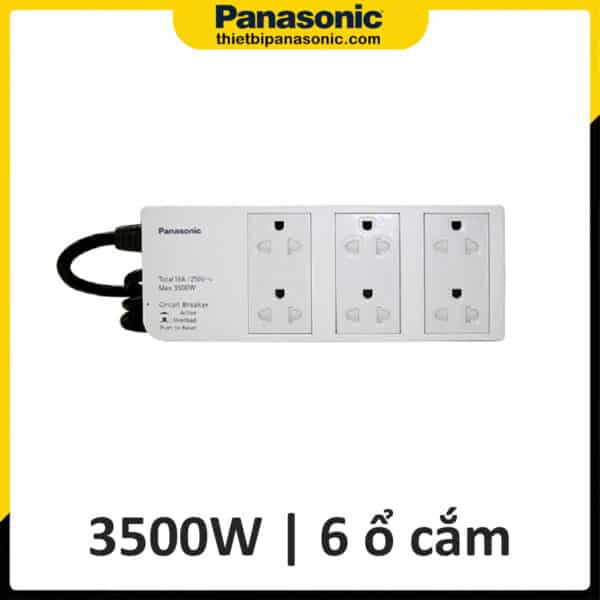Ổ cắm có dây Panasonic WCHG2836 | 3500W, 6 ổ cắm