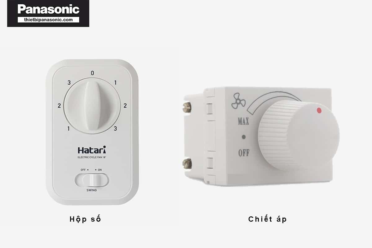 Quạt trần nên sử dụng hộp số hay chiết áp?