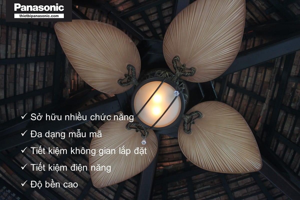 quạt trần đèn chùm trang trí