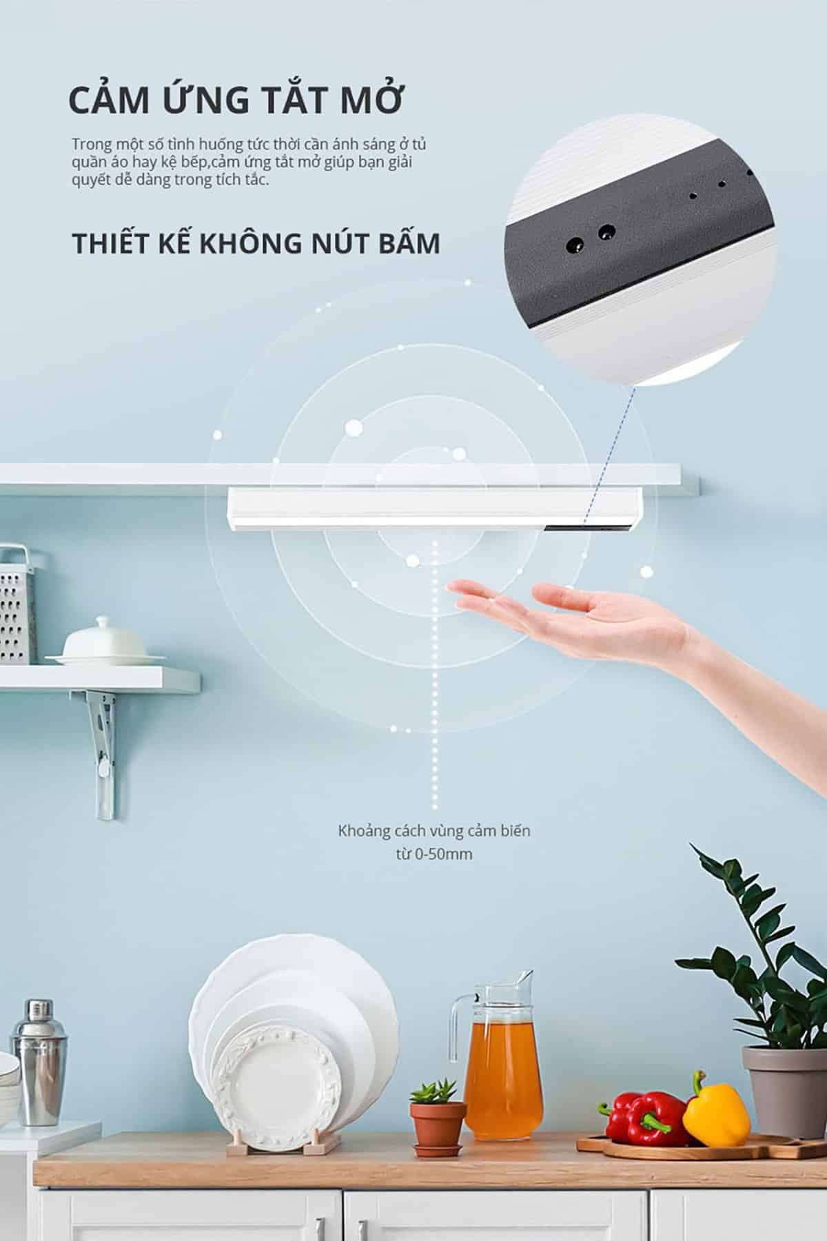 Với thiết kế không nút bấm, tắt mở Đèn sạc cầm tay Panasonic HHTQ045488 dễ dàng với cảm ứng cử chỉ