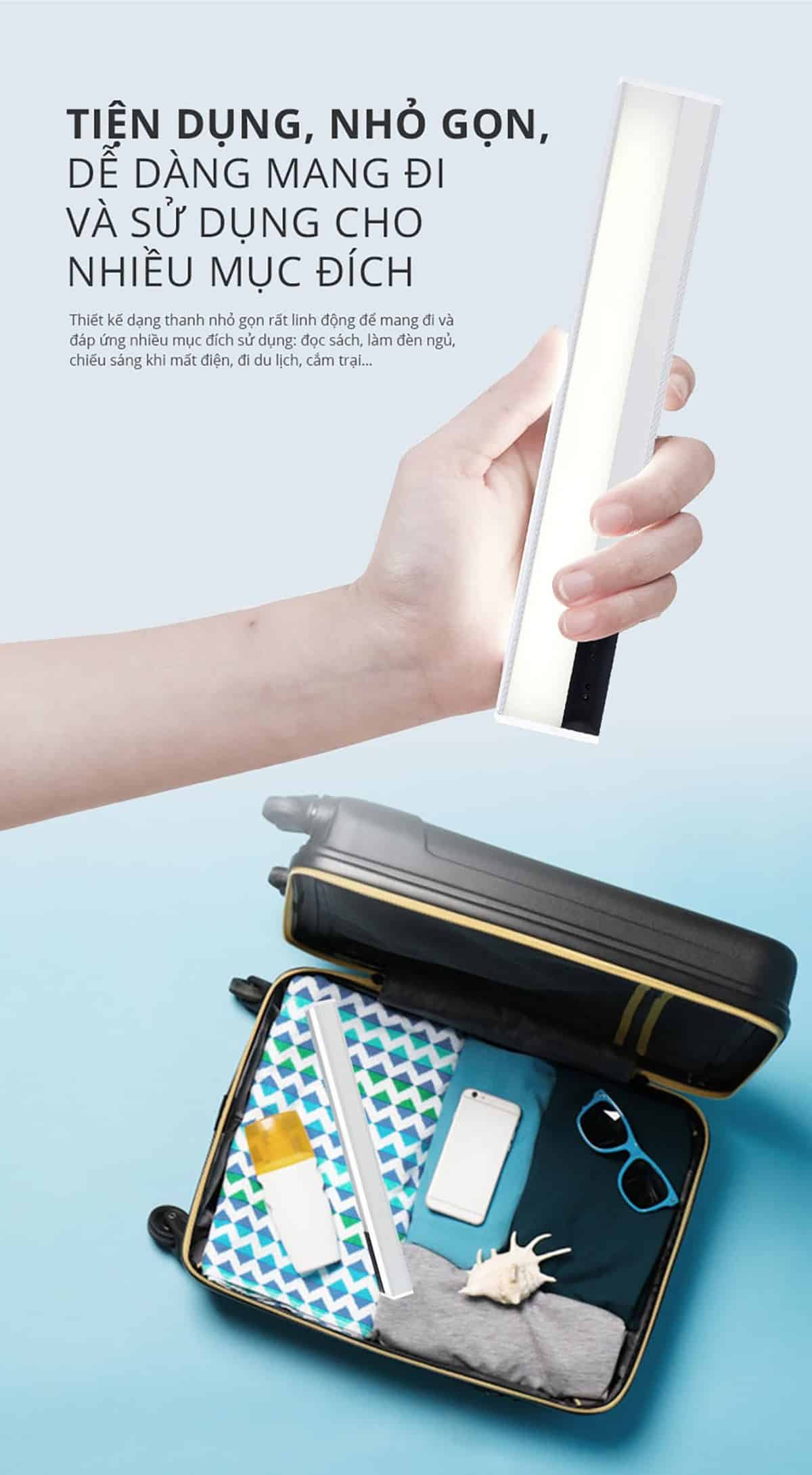 Đèn sạc Panasonic HHTQ045488 tiện dụng, nhỏ gọn dễ dàng mang đi và sử dụng cho nhiều mục đích