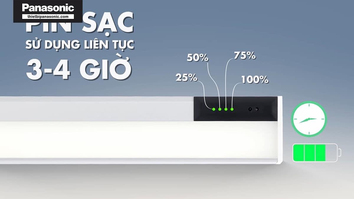 Pin sạc có dụng lượng 1000 mAh có thể sử dụng liên tục 3-4 giờ mà không lo hết pin