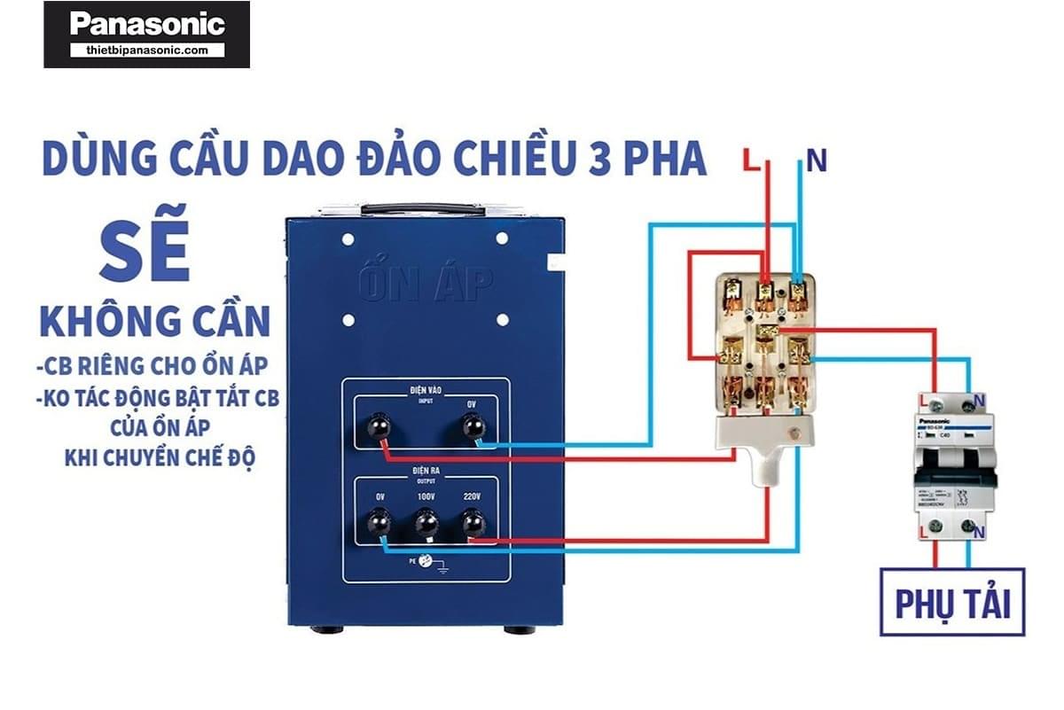 Cách đấu cầu dao đảo chiều cho máy bơm nước 1 pha và 3 pha