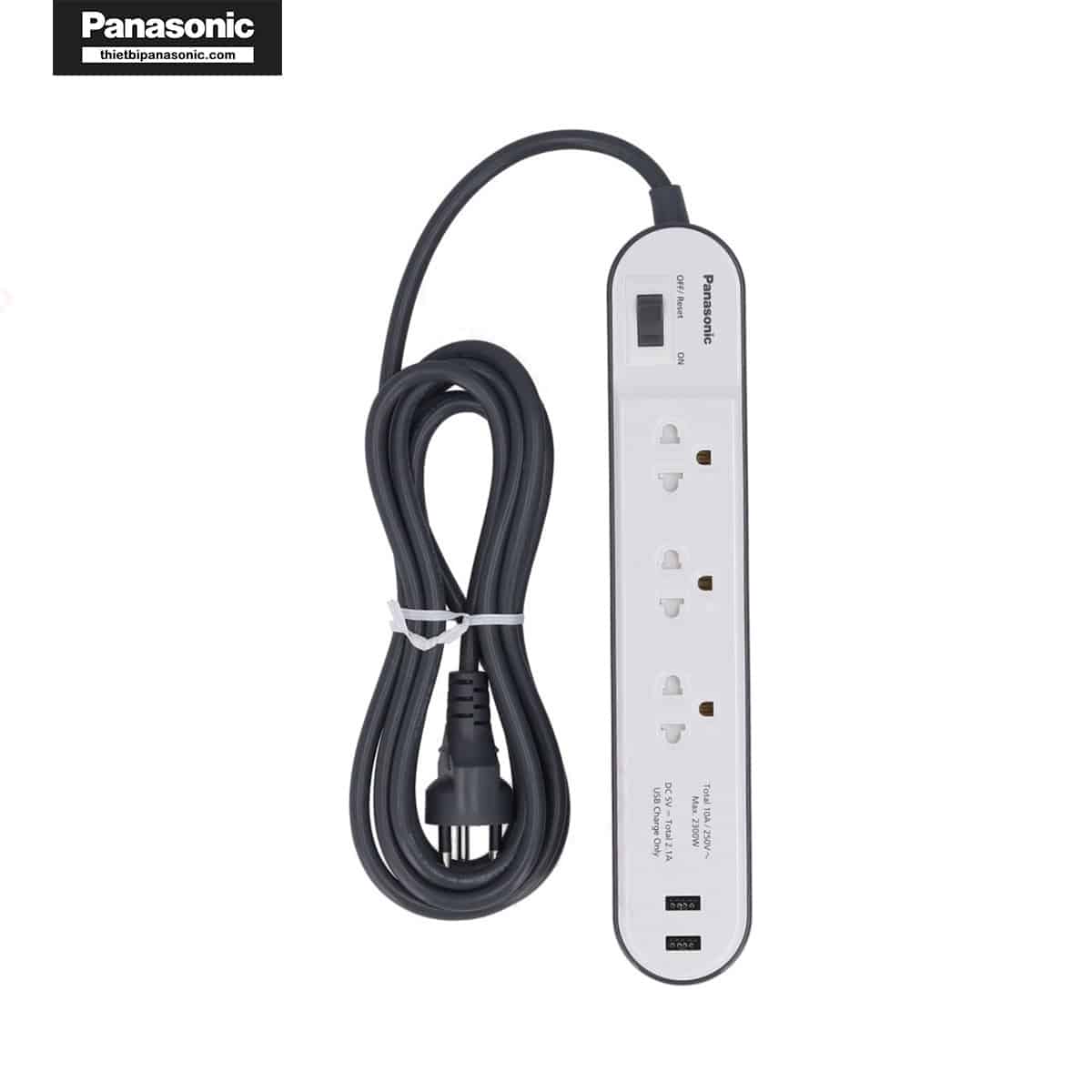 Ổ cắm nối dài Panasonic WCHG243322W-VN có dây dài 3 mét