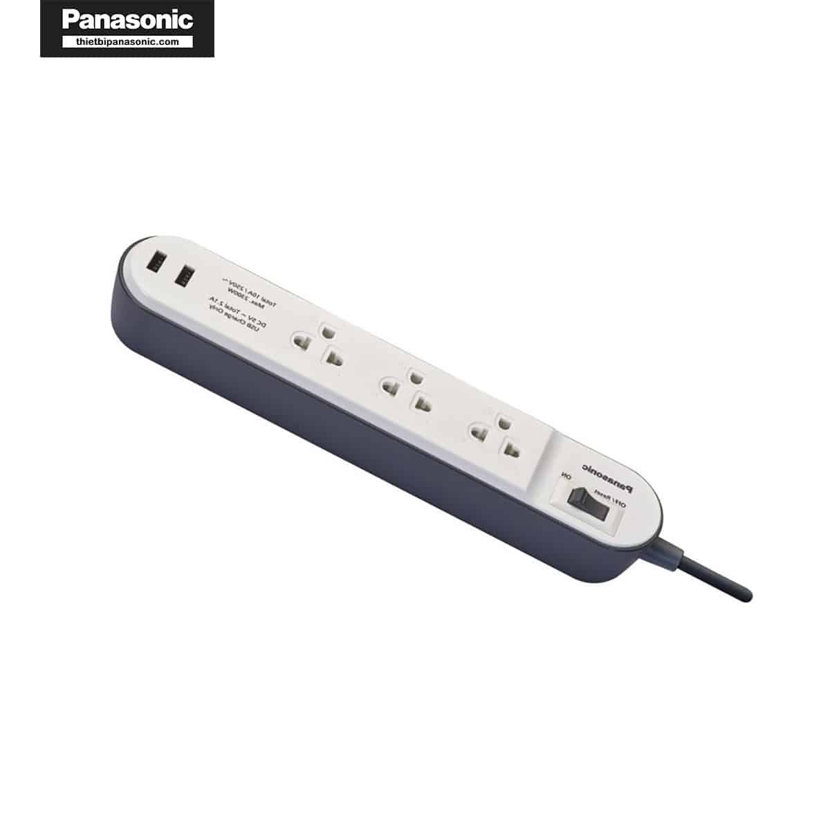 Ổ cắm điện có dây Panasonic WCHG243322W-VN có thiết kế hiện đại