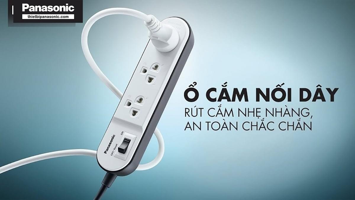 Ổ cắm nối dây Panasonic WCHG24332W được nhiều khách hàng ưa chuộng vì thiết kế gọn nhẹ dễ mang theo