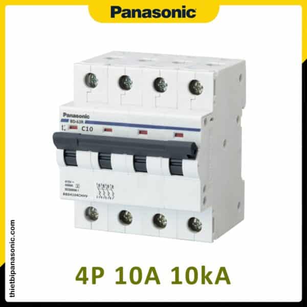 CB Tép BBD4104CHHV - MCB 4P 10A 10kA 415VAC