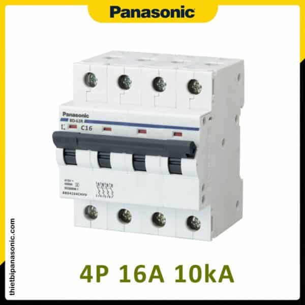 CB Tép BBD4164CHHV - MCB 4P 16A 10kA 415VAC