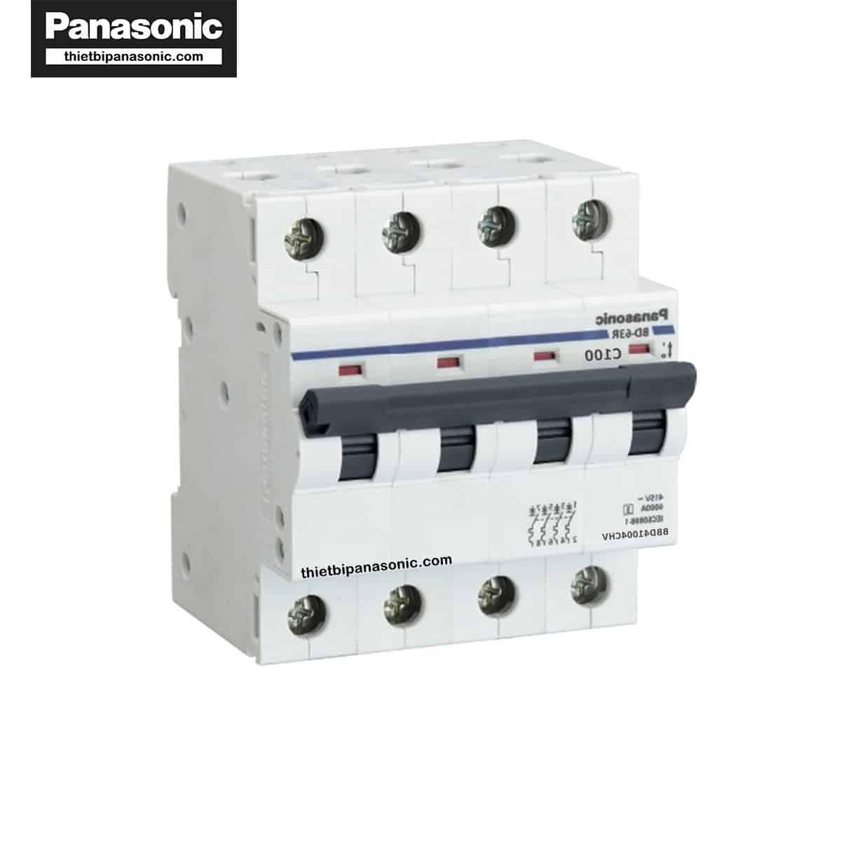 CB Tép 4P 100A BBD41004CHV Panasonic có thiết kế cứng cáp, chắc chắn