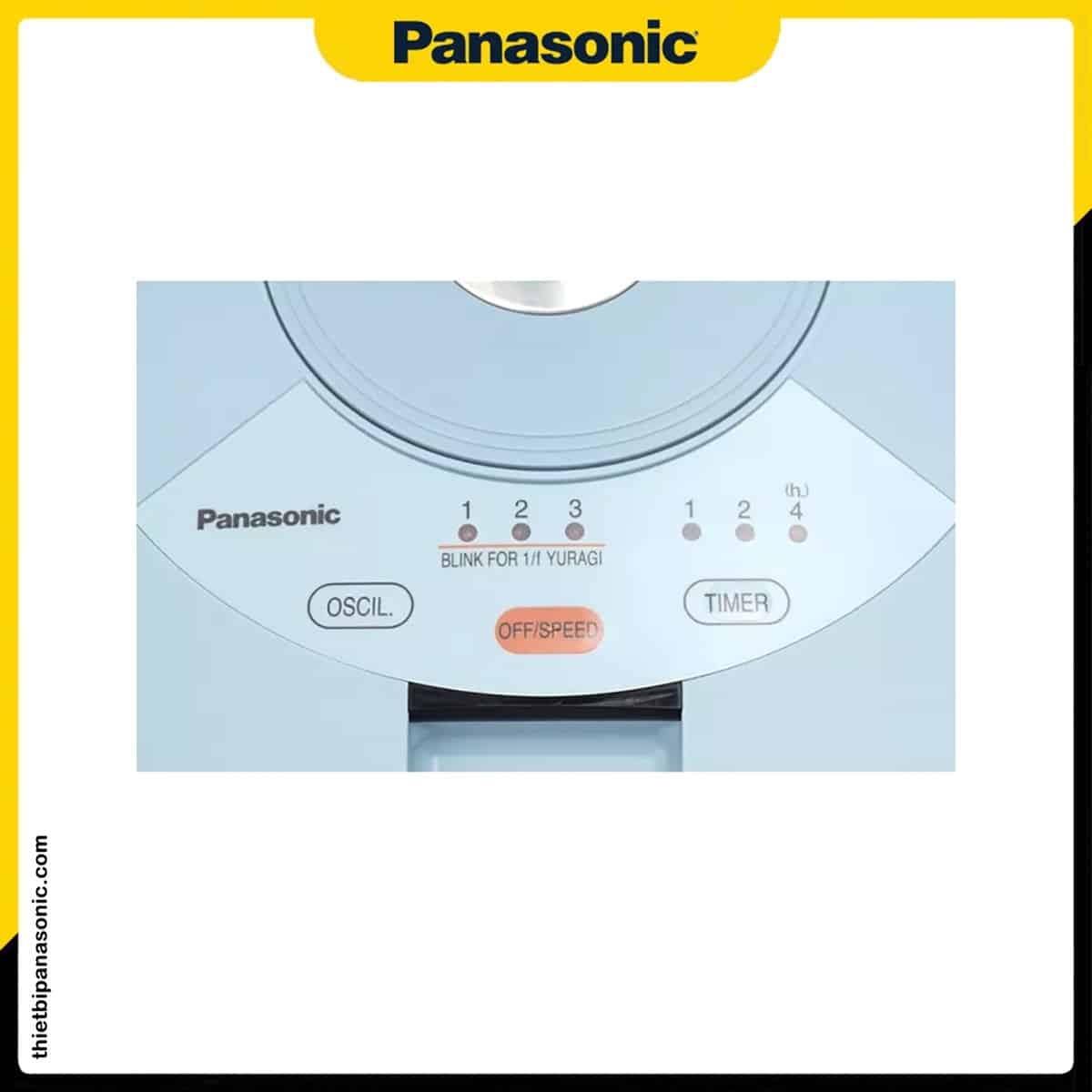 Khu vực điều khiển của quạt đứng Panasonic F-308NHB