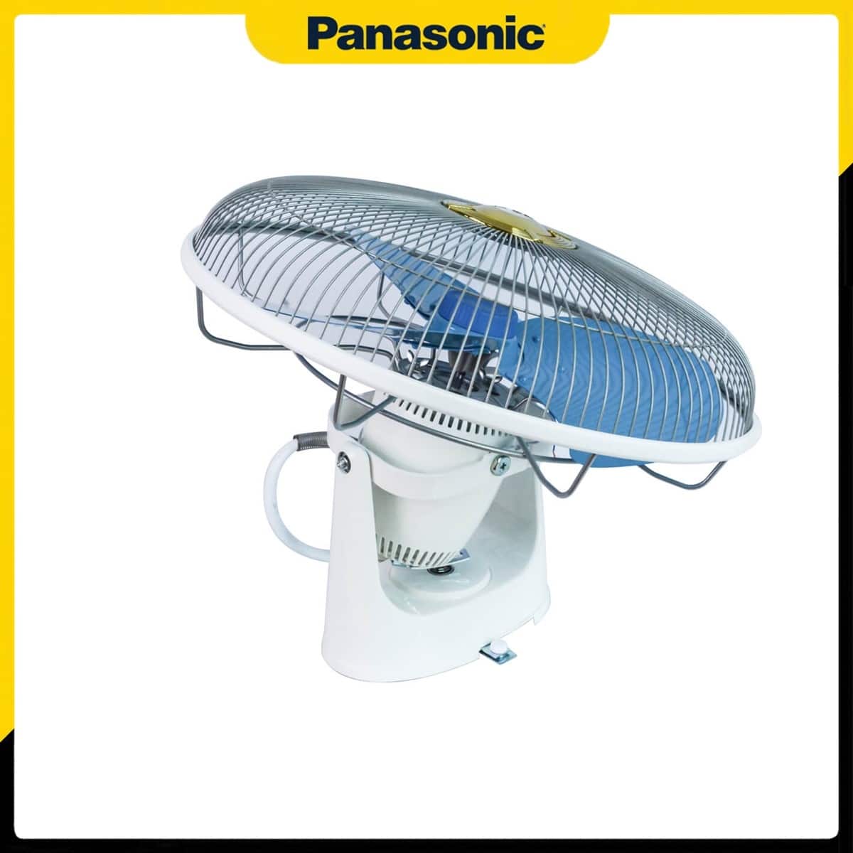 Ngoại hình của Quạt đảo trần Panasonic F-409QB có màu xanh