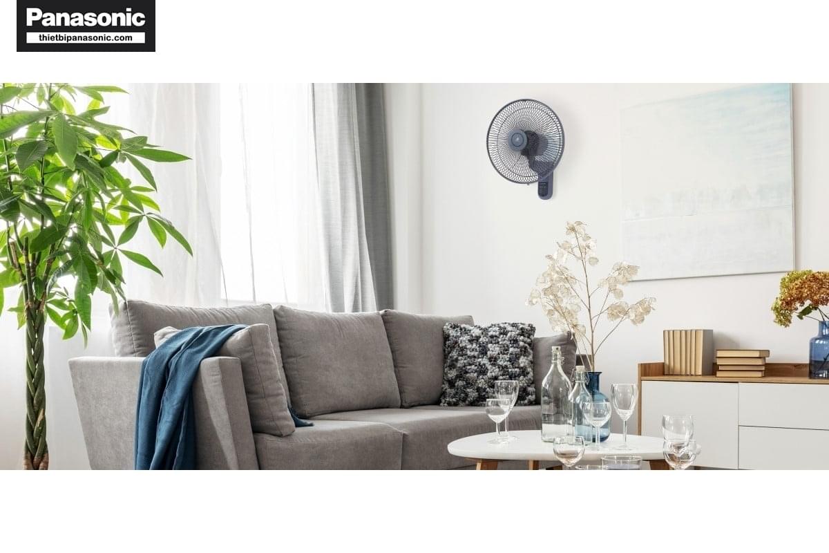 Quạt treo tường Panasonic F-409MB có màu sắc hiện đại phù hợp mọi không gian sống