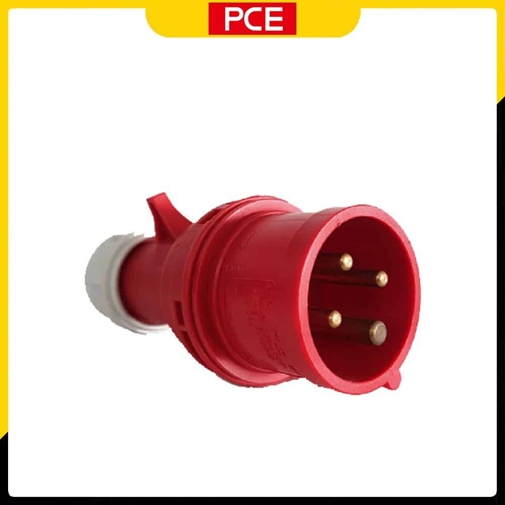 Phích cắm PCE F024-6 4P 32A 400V 6H IP44