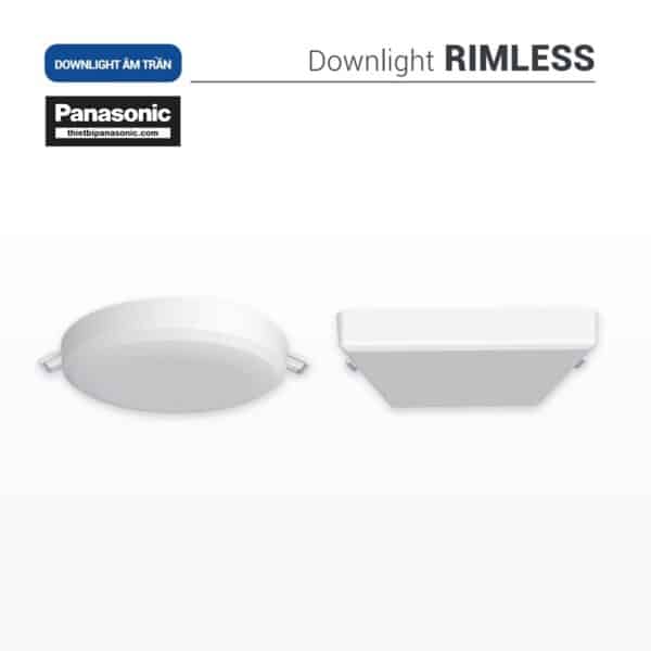Đèn Downlight Rimless Panasonic Tròn 9W, 12W ánh Sáng 180°