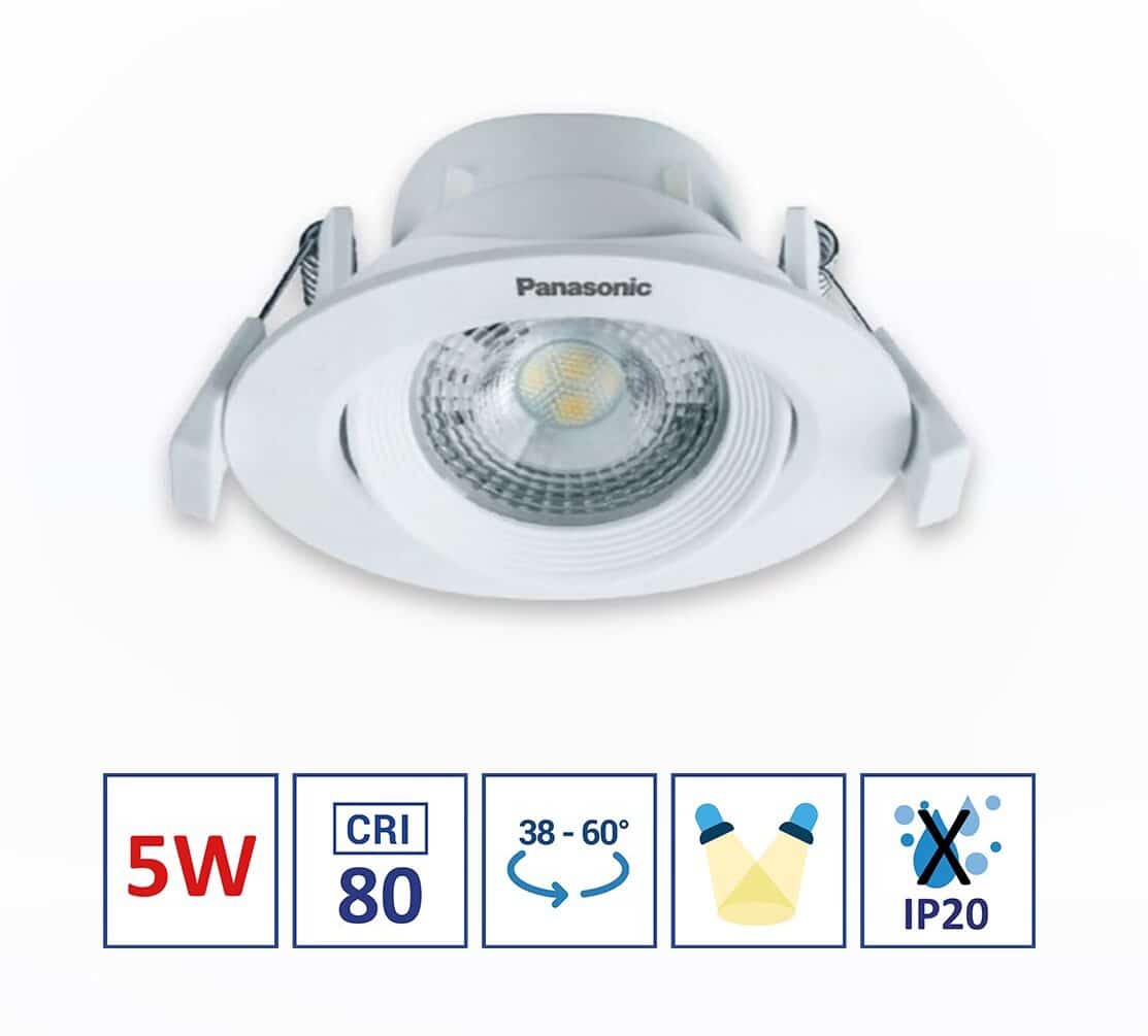 Mua các loại đèn âm trần Panasonic chính hãng tại Tổng Kho Panasonic - thietbidiennanoco.vn