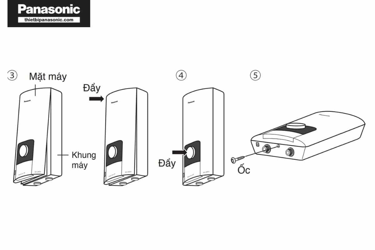 Lắp đặt mặt trước