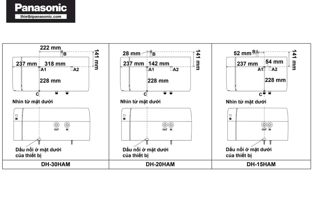 Cố định bình nước nóng gián tiếp