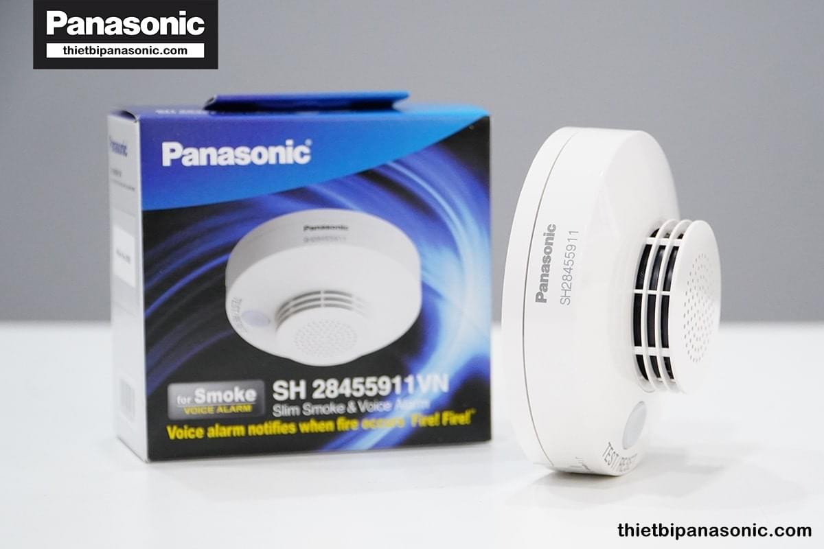 Thiết bị báo cháy Panasonic SH28455911 kèm hộp đựng và hướng dẫn sử dụng