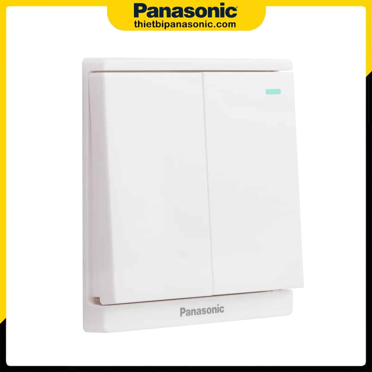 Bộ 2 công tắc 2 chiều Panasonic Moderva Trắng WMF514-1VN có chỉ báo dạ quang