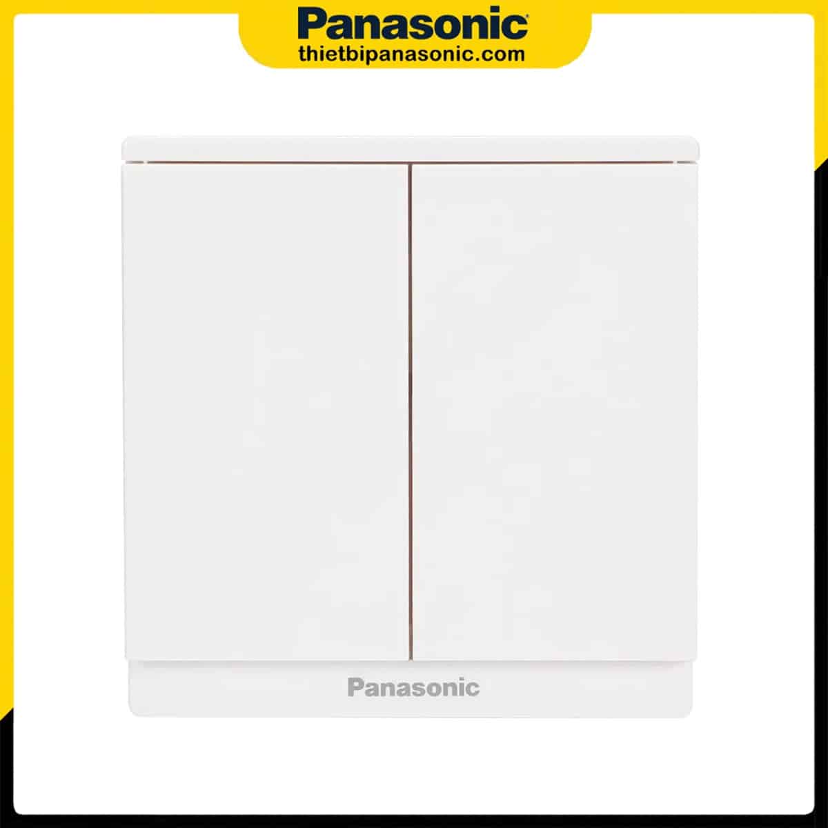 Bộ 2 công tắc 2 chiều Panasonic Moderva Trắng WMF504-VN không chỉ báo