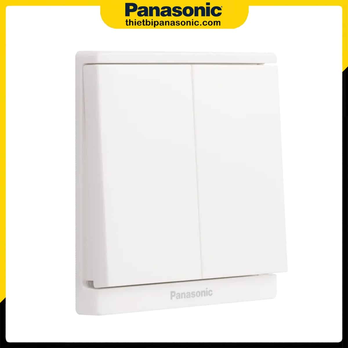 Bộ 2 công tắc 2 chiều Panasonic Moderva Trắng WMF504-VN không chỉ báo